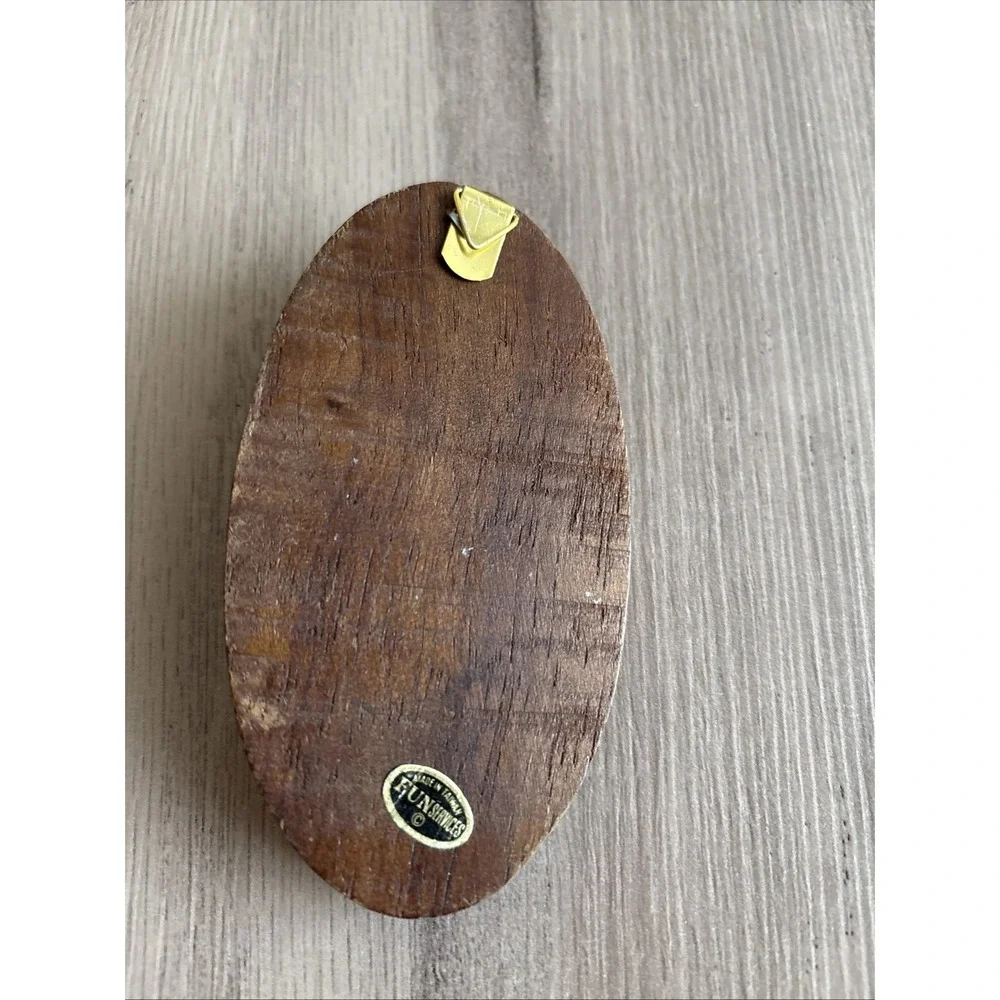 Vintage1960s Wood Wall Plaque Worlds Best‎ Dad by Fun Services Retro Mod Kitsch
